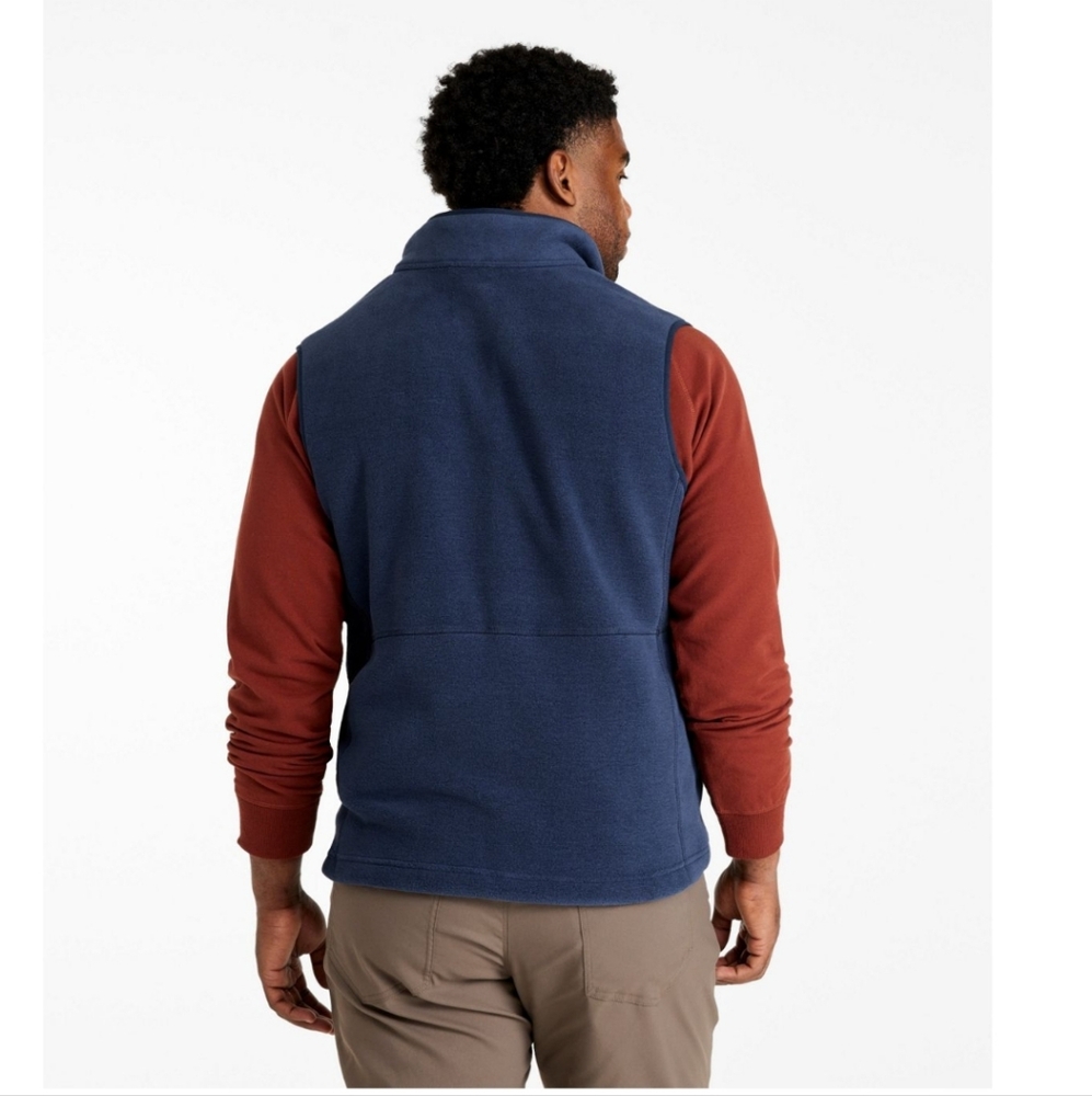 L.L. Bean Classic Fleece Blue Vest Size XL Tall - Picture 2 of 11